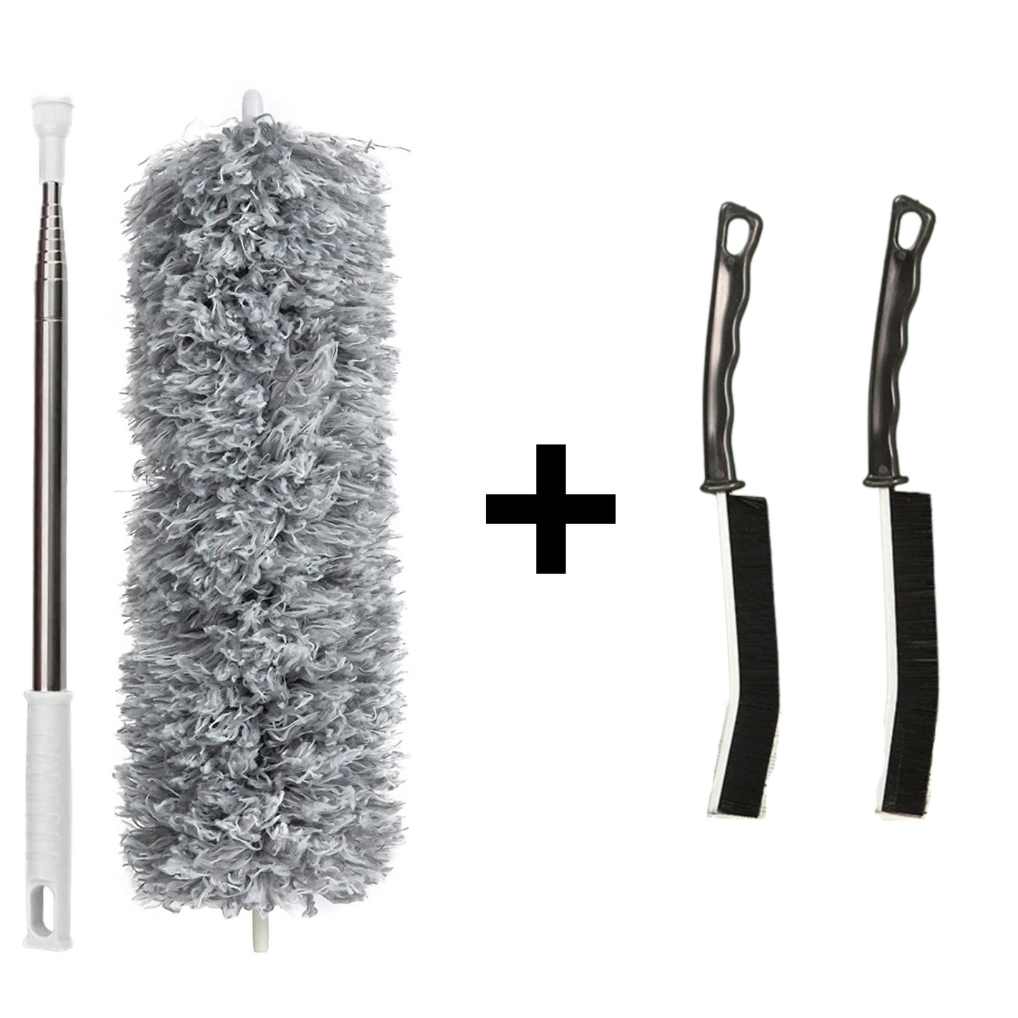 Ultimate Cleaning Duo: Extendable Feather Duster & Gap Cleaning Brush.(2 in 1)
